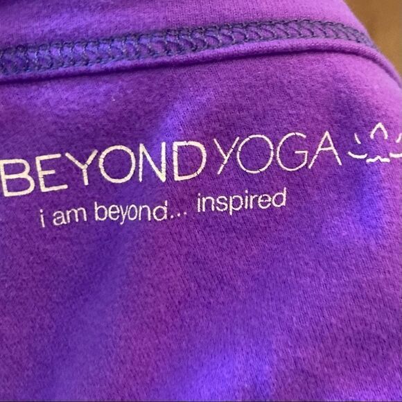 Beyond Yoga Purple Stripe Top, Size XS - Picture 5 of 8